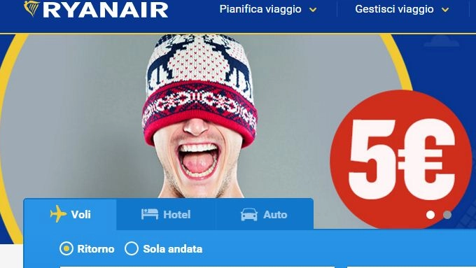 Ryanair, 5 euro per volare in tutta Europa 