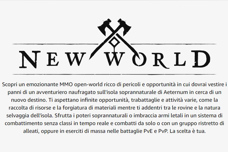 New World su amazon.com