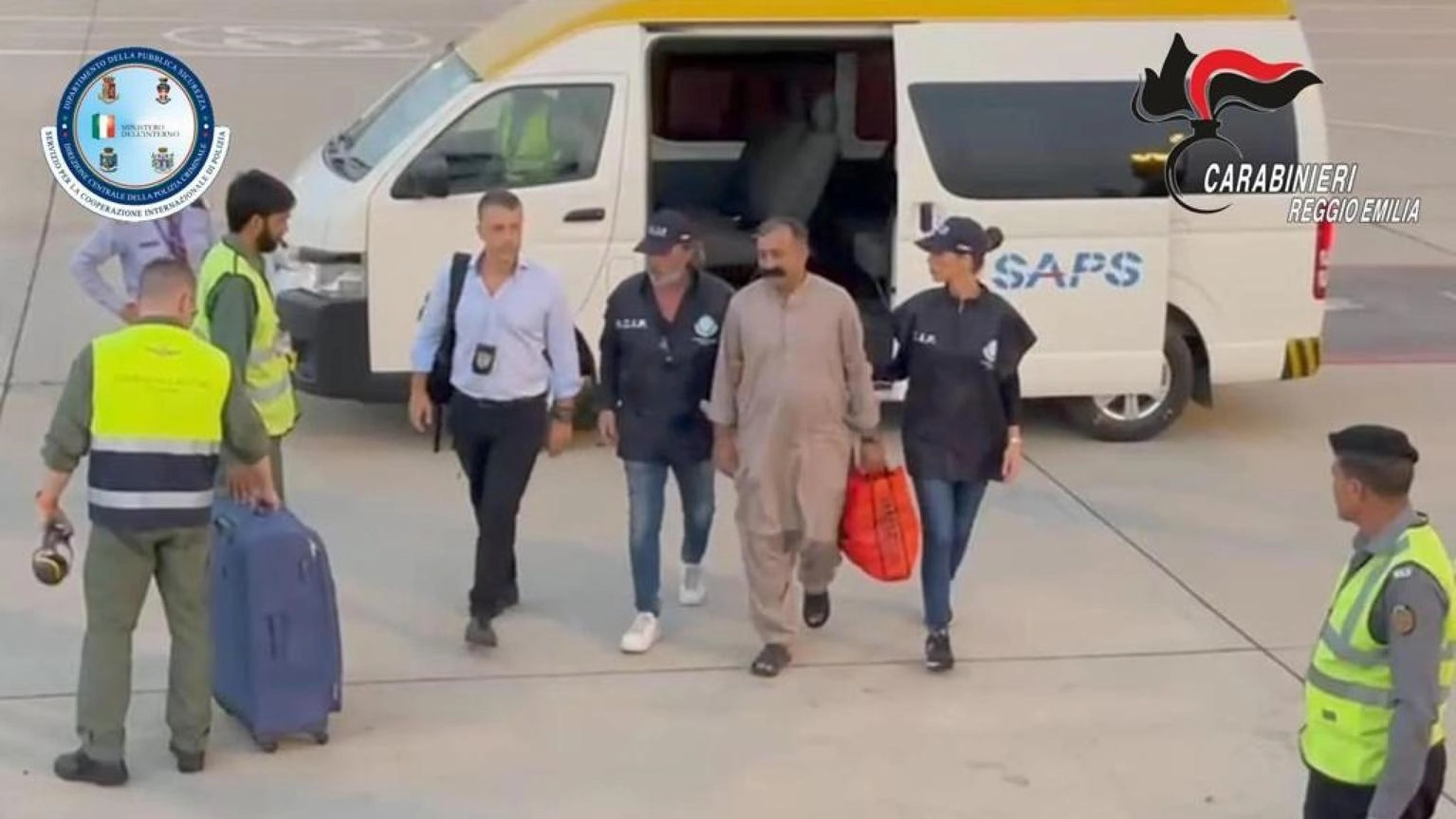 L'aereo con il padre di Saman è atterrato a Ciampino