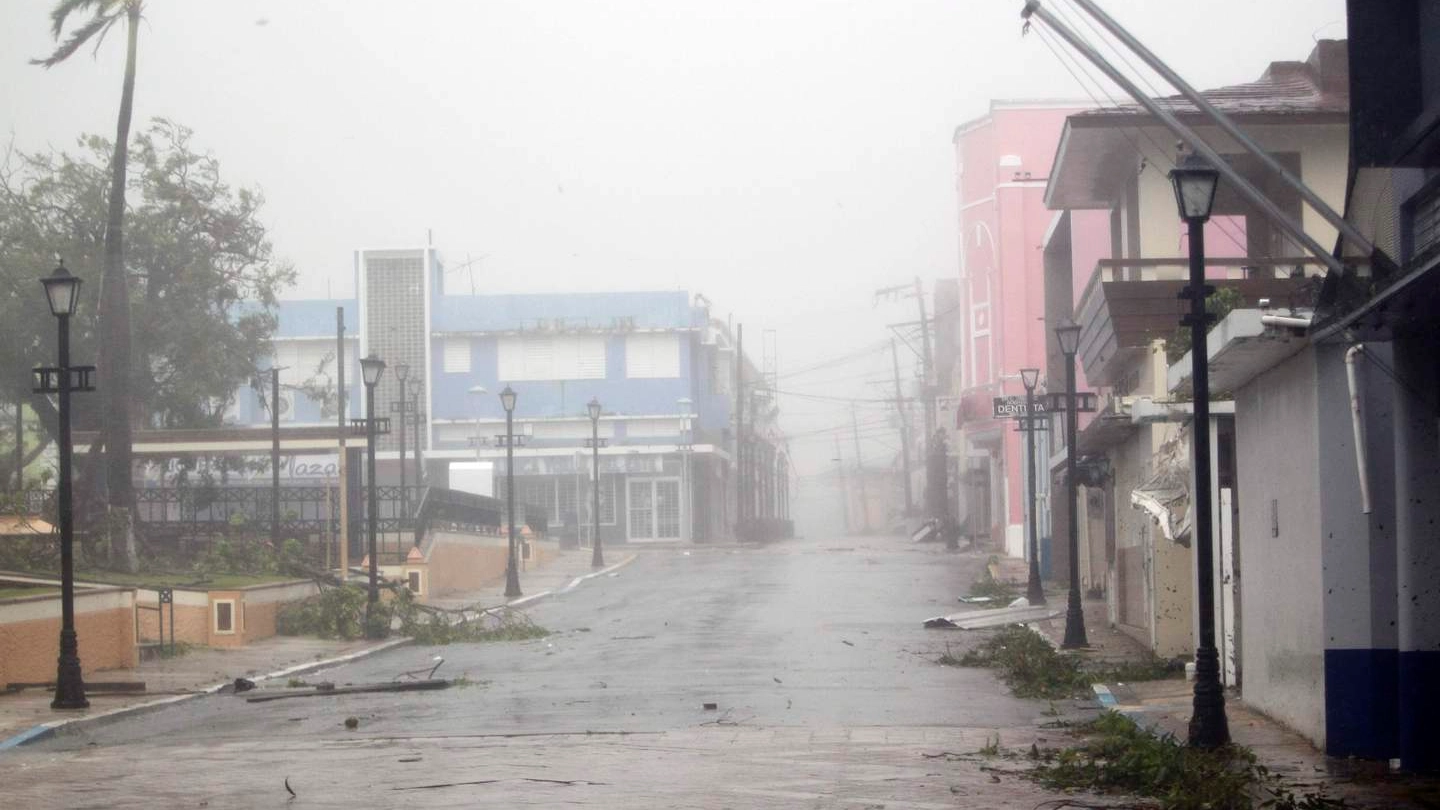 L'uragano Maria a Porto Rico (foto Afp)