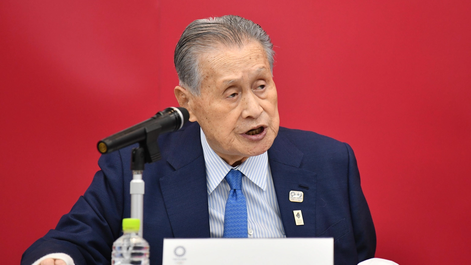 Yoshiro Mori, presidente del comitato organizzatore dei Giochi di Tokyo