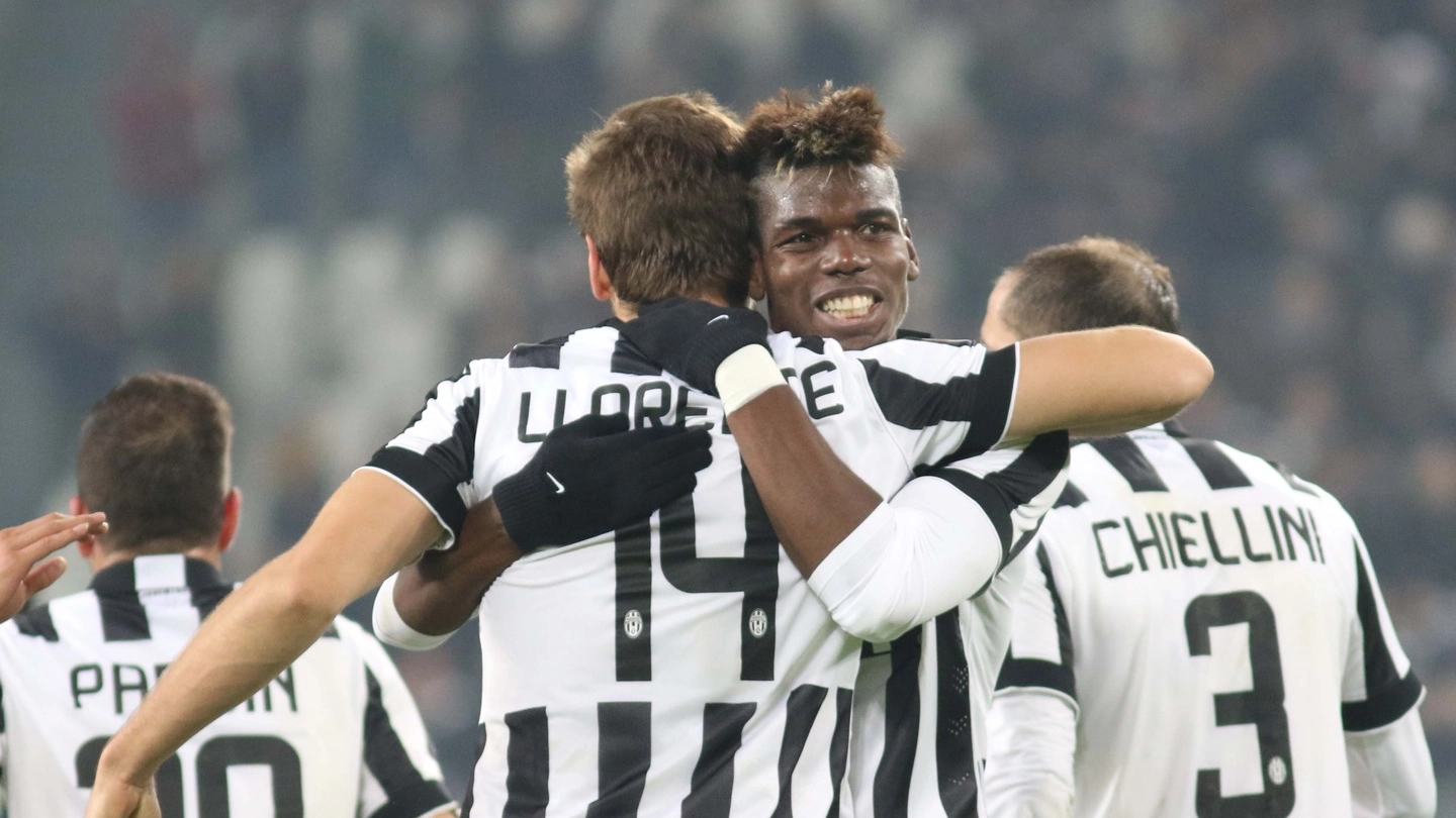 Juventus-Atalanta, l'esultanza di Llorente (Newpresse)