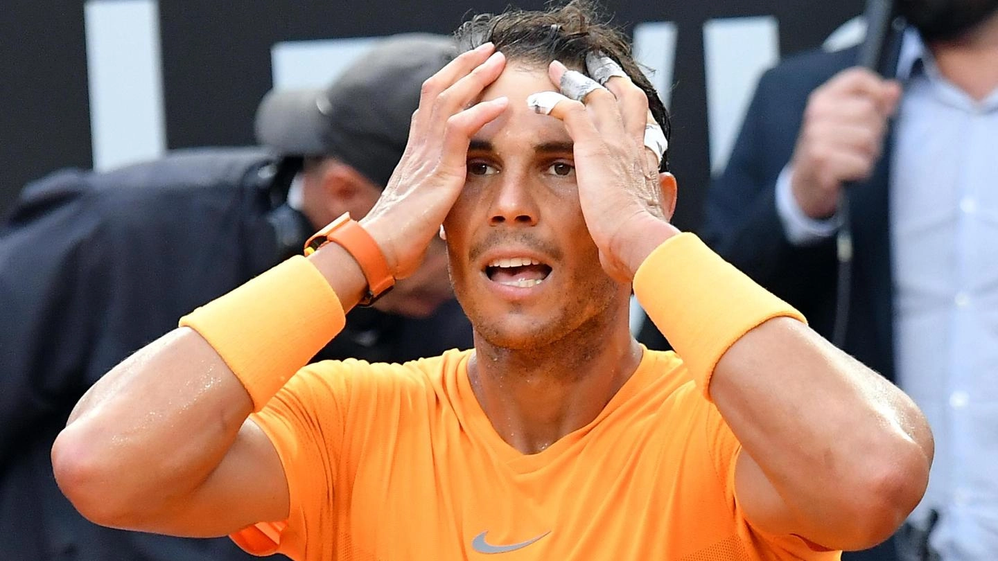 Rafael Nadal vince gli Internazionali di tennis di Roma (Ansa)