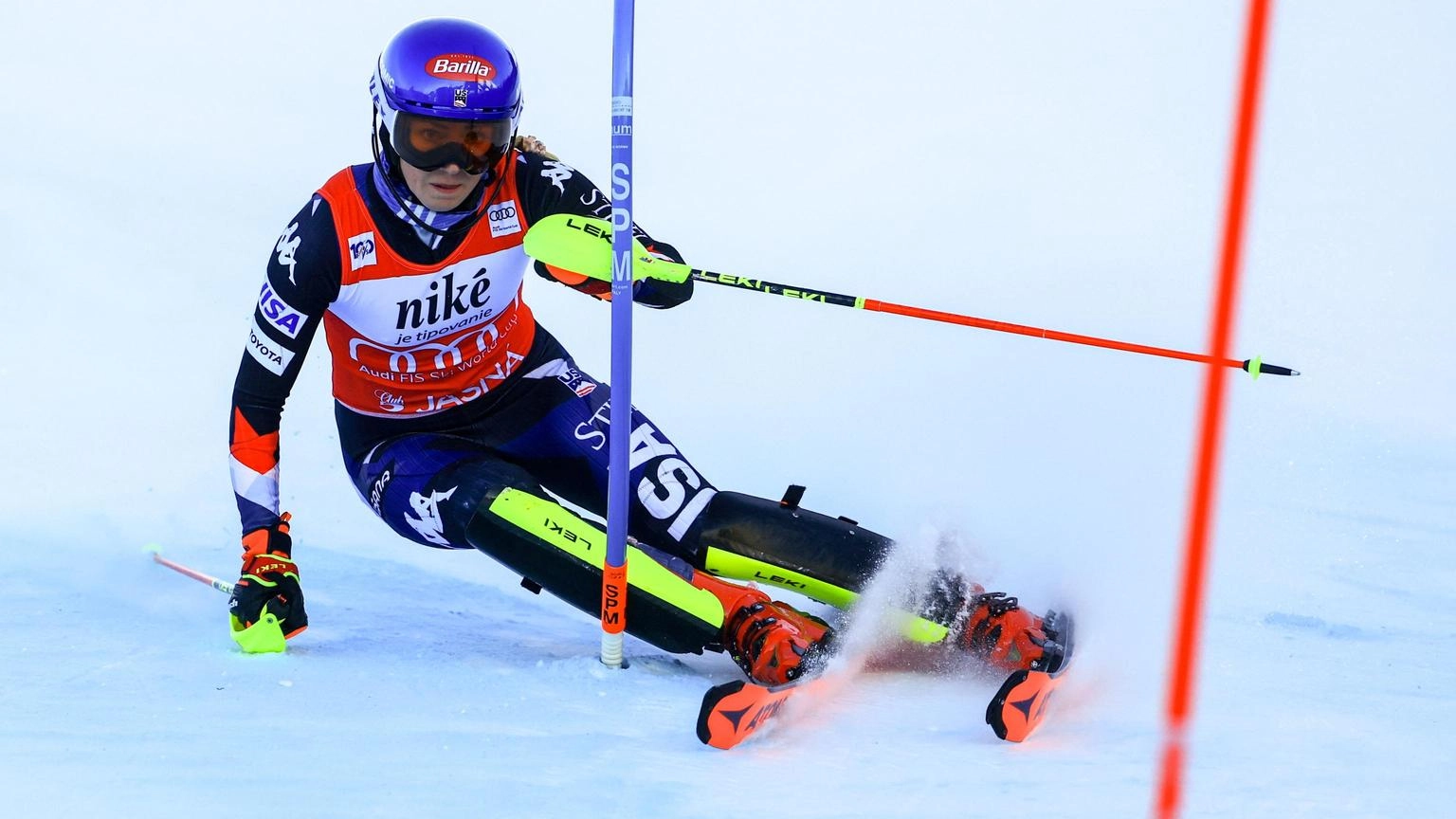 Sci: Shiffrin vince slalom Jasna ed è a quota 95, Peterlini 12/a