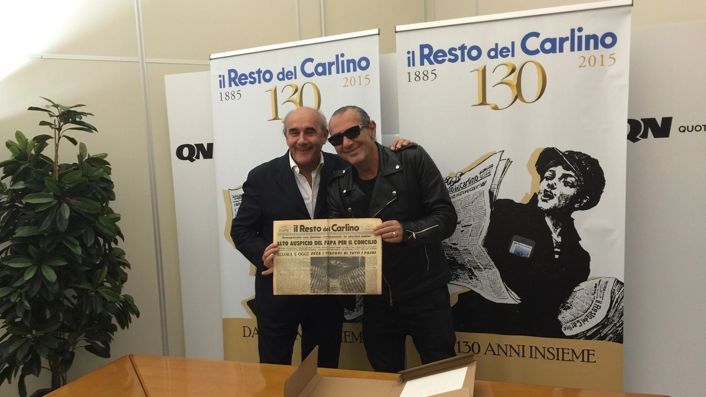 Beppe Boni, vice direttore del Carlino, e Luca Caboni