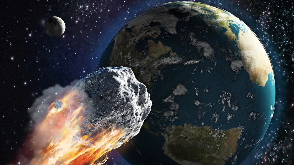 Un meteorite in avvicinamento sulla Terra
