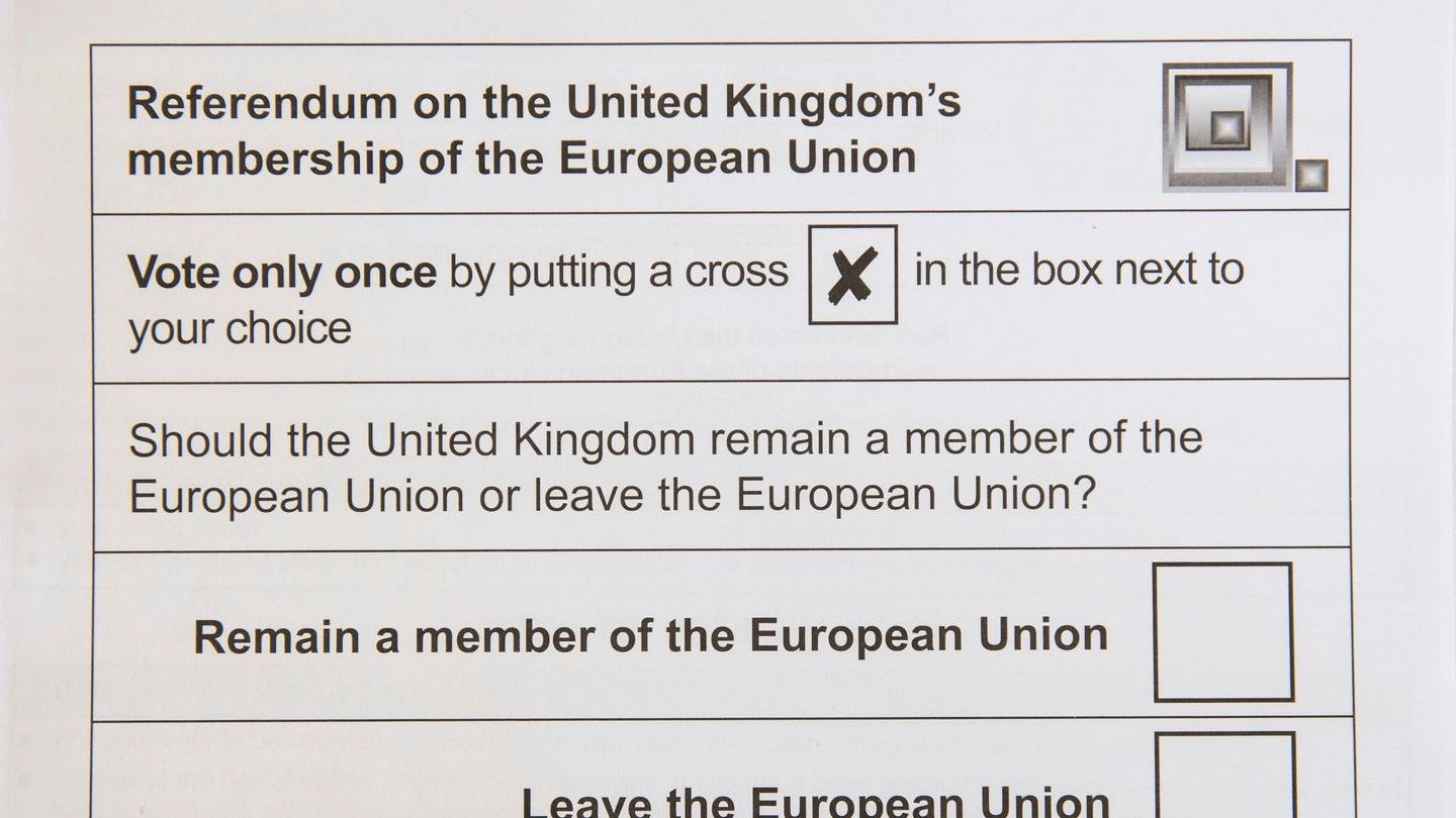 Brexit, la scheda per il referendum del 23 giugno (AFP)