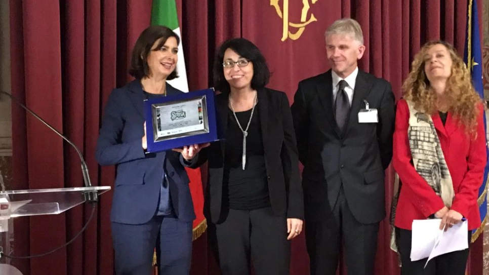 La consegna del Premio Strega Giovani (Twitter Laura Boldrini)