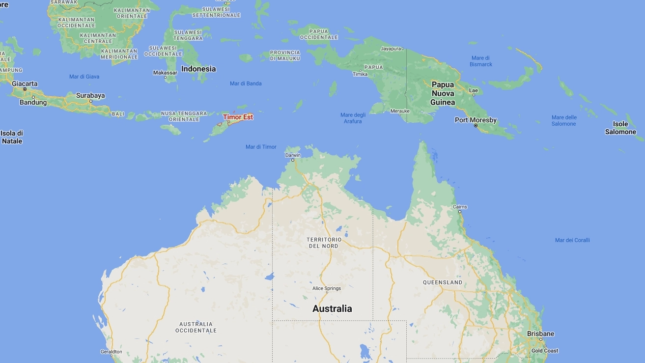 Timor Est, Google Maps