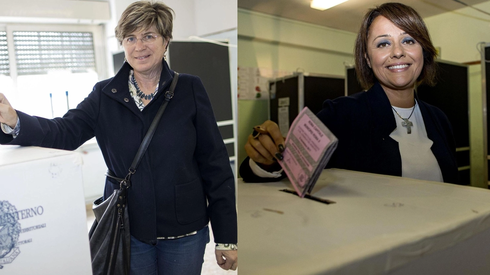 Ostia, Giuliana Di Pillo (a sx) e Monica Picca al ballottaggio (Ansa)