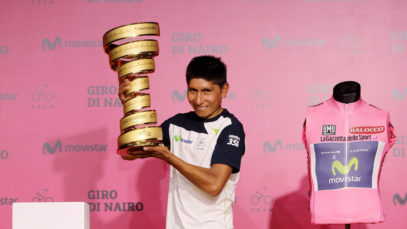 Nairo Quintana, vincitore dell'ultimo Giro d'Italia (Ansa)