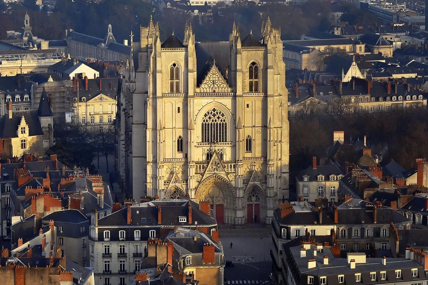 La cattedrale di Nantes in tutto il suo splendore (Ansa)