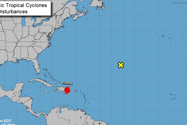 Uragano Fiona, il grafico del National Hurricane Center