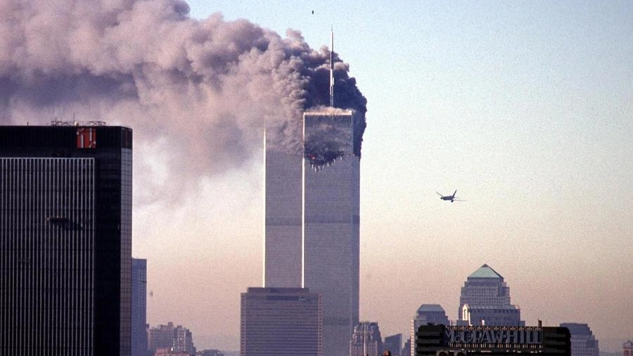 Un'immagine dell'attentato dell'11 settembre 2001