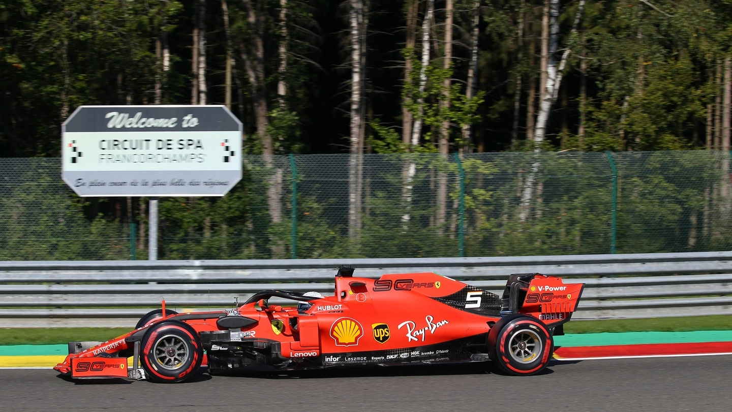 Vettel a Spa (Lapresse)