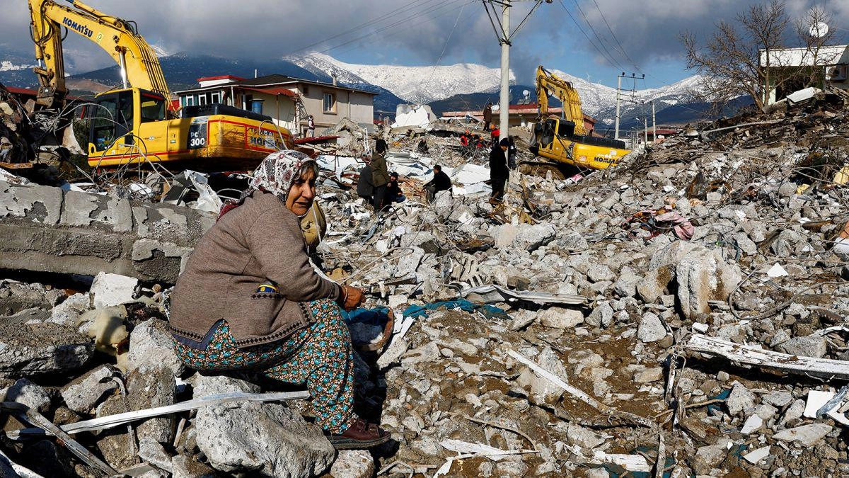 Un’immagine del terremoto che tra il 5 e il 6 febbraio scorso ha devastato il sud della Turchia e il nord della Siria