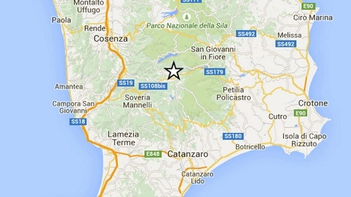 Terremoto in Calabria, l'epicentro (Ingv)