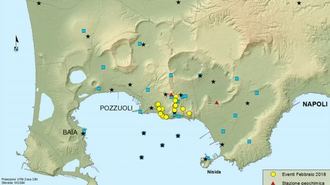 Febbraio 2018, sciame sismico nella zona dei Campi Flegrei (Ingv)