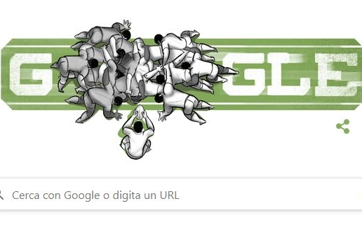 Il doodle di Google sulla coppa del mondo di rugby