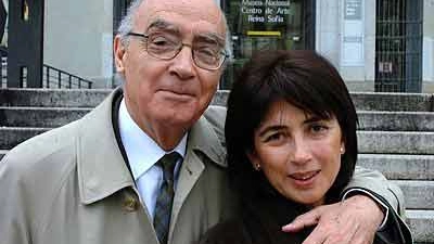 Josè Saramago con  la seconda moglie, Pilar Del Rio