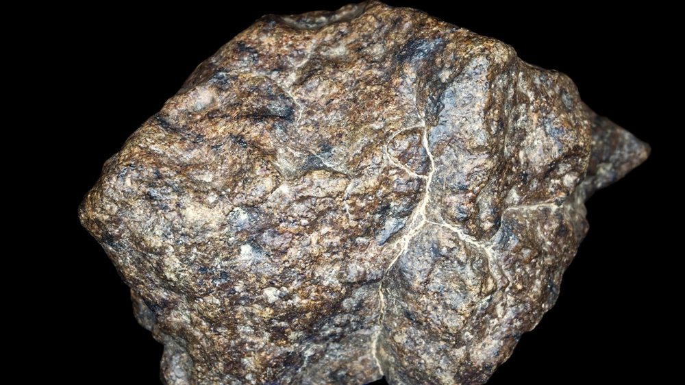 Una roccia meteoritica
