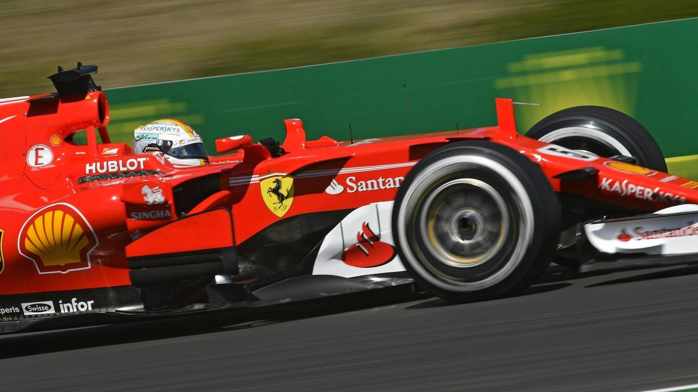 Gp di Ungheria, Sebastian Vettel nella terza sessione di libere (ansa)