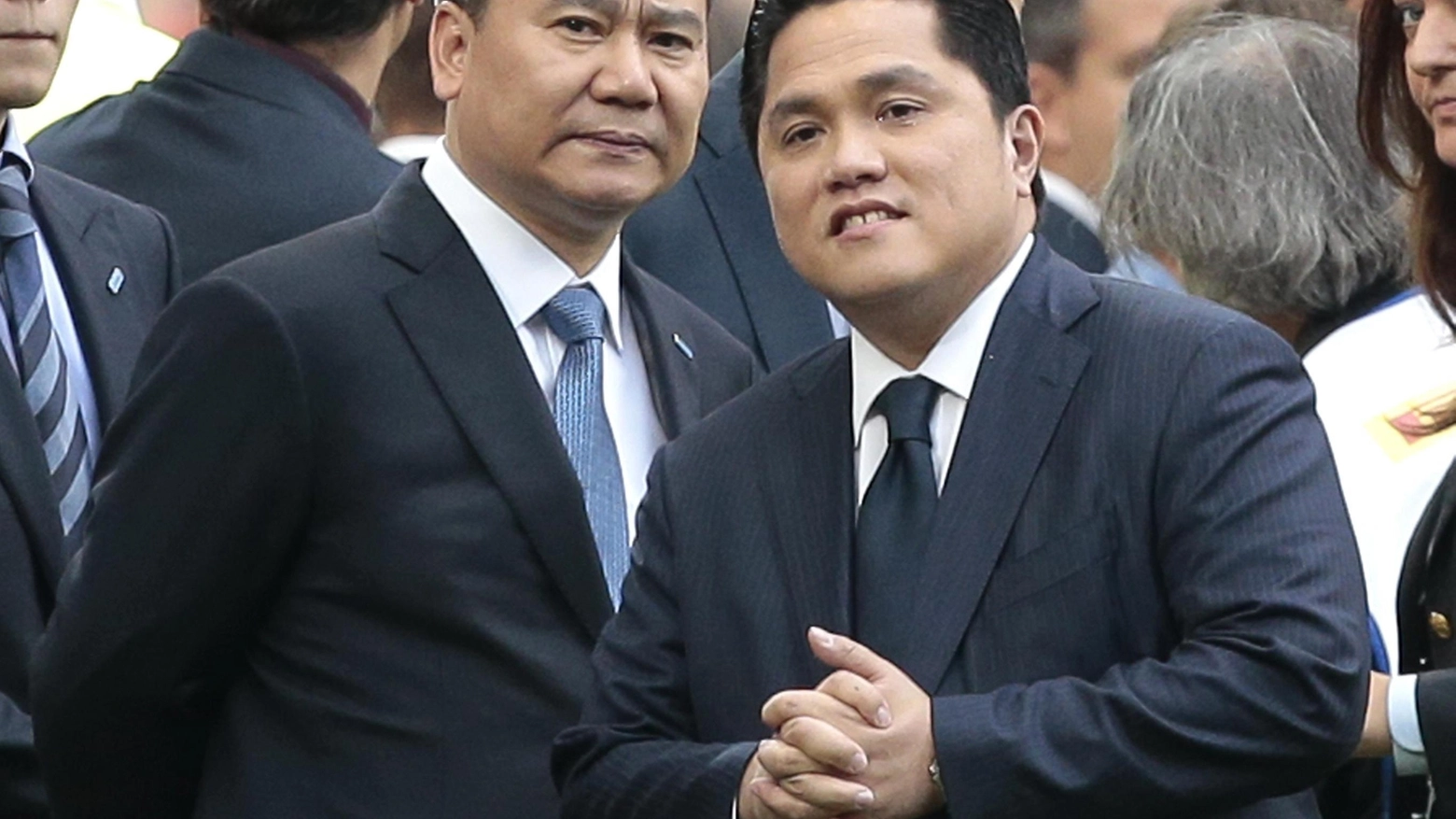  Erick Thohir e Zhang Jindong (Ansa)