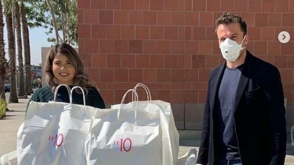 Del Piero dona pasti a un ospedale di Los Angeles