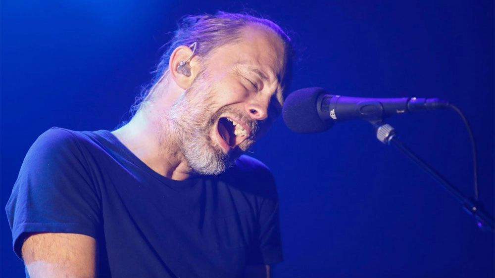 Thom Yorke, frontman dei Radiohead – Foto: AFP PHOTO/Kamil Krzaczynski/LaPresse