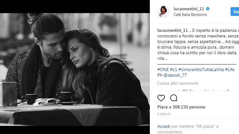 Luca Onestini e Ivana Mrazova (foto da Instagram)