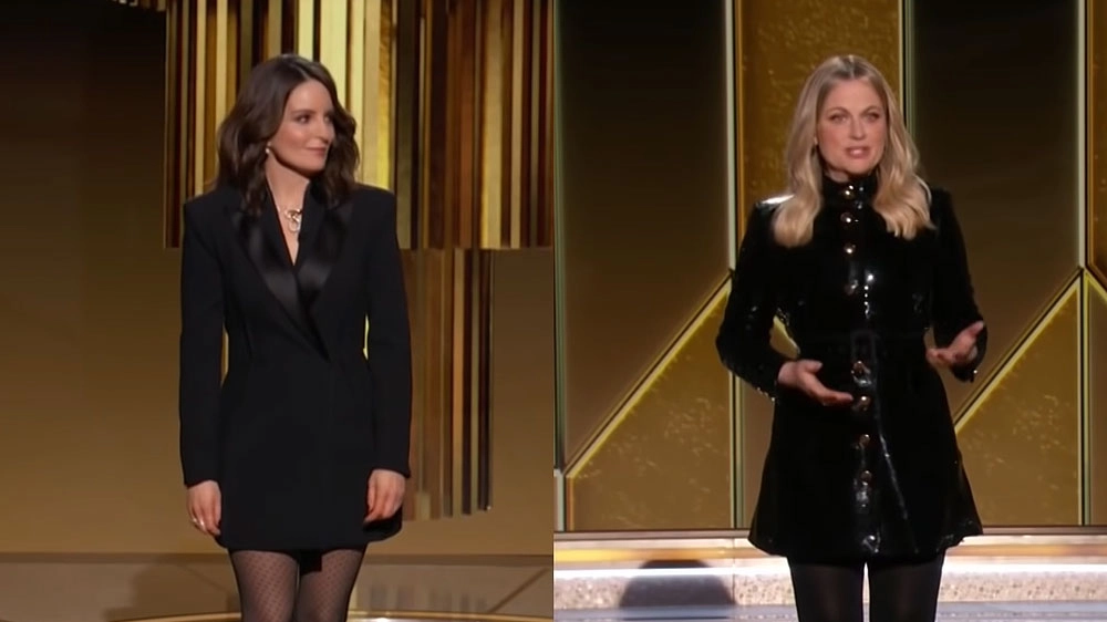 Le presentatrici Amy Poehler e Tina Fey - Screenshot dal sito YouTube ufficiale di NBC