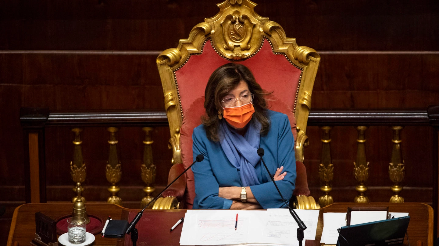 La presidente del Senato, Elisabetta Casellati (Ansa)