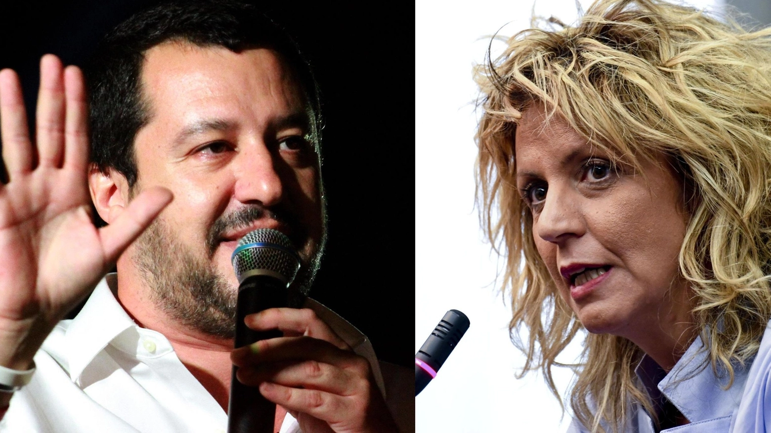 Matteo Salvini e Barbara Lezzi