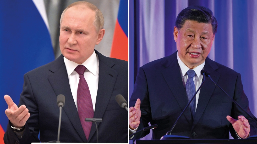 Il presidente russo Putin e quello cinese Xi