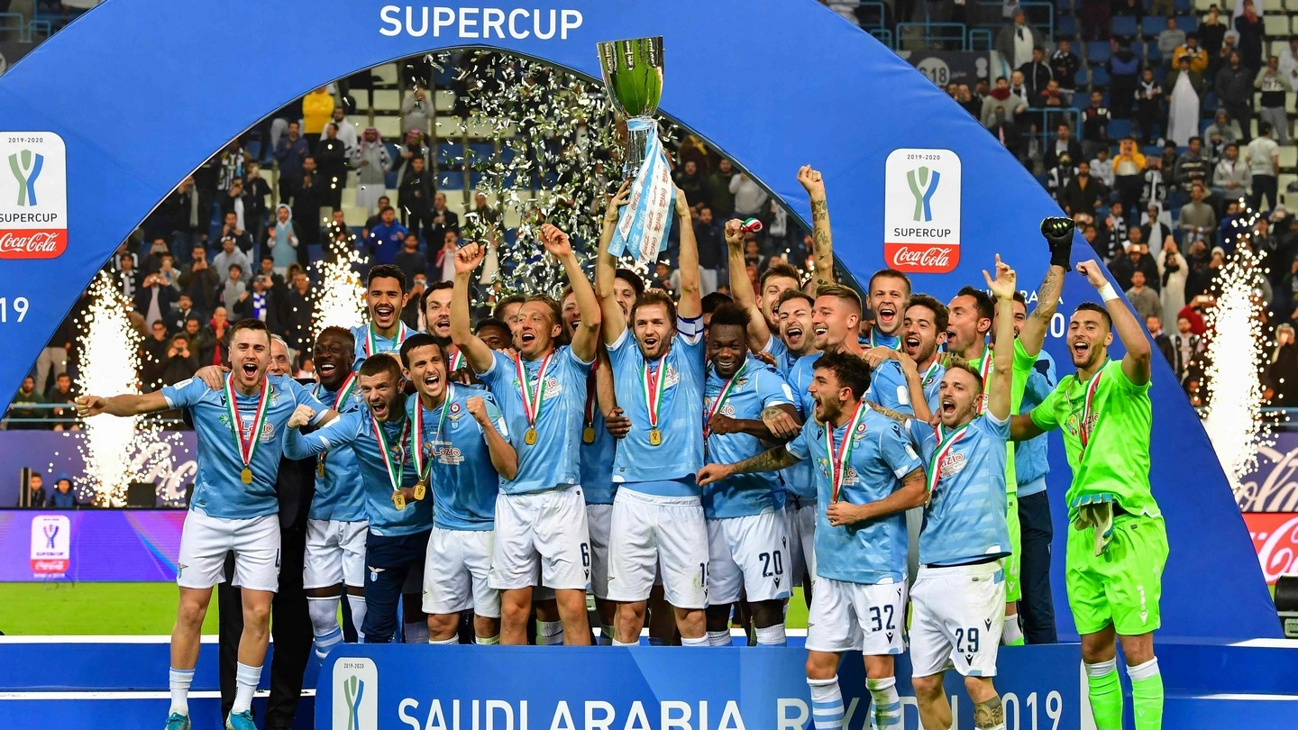 La Lazio conquista la Supercoppa italia (Lapresse)