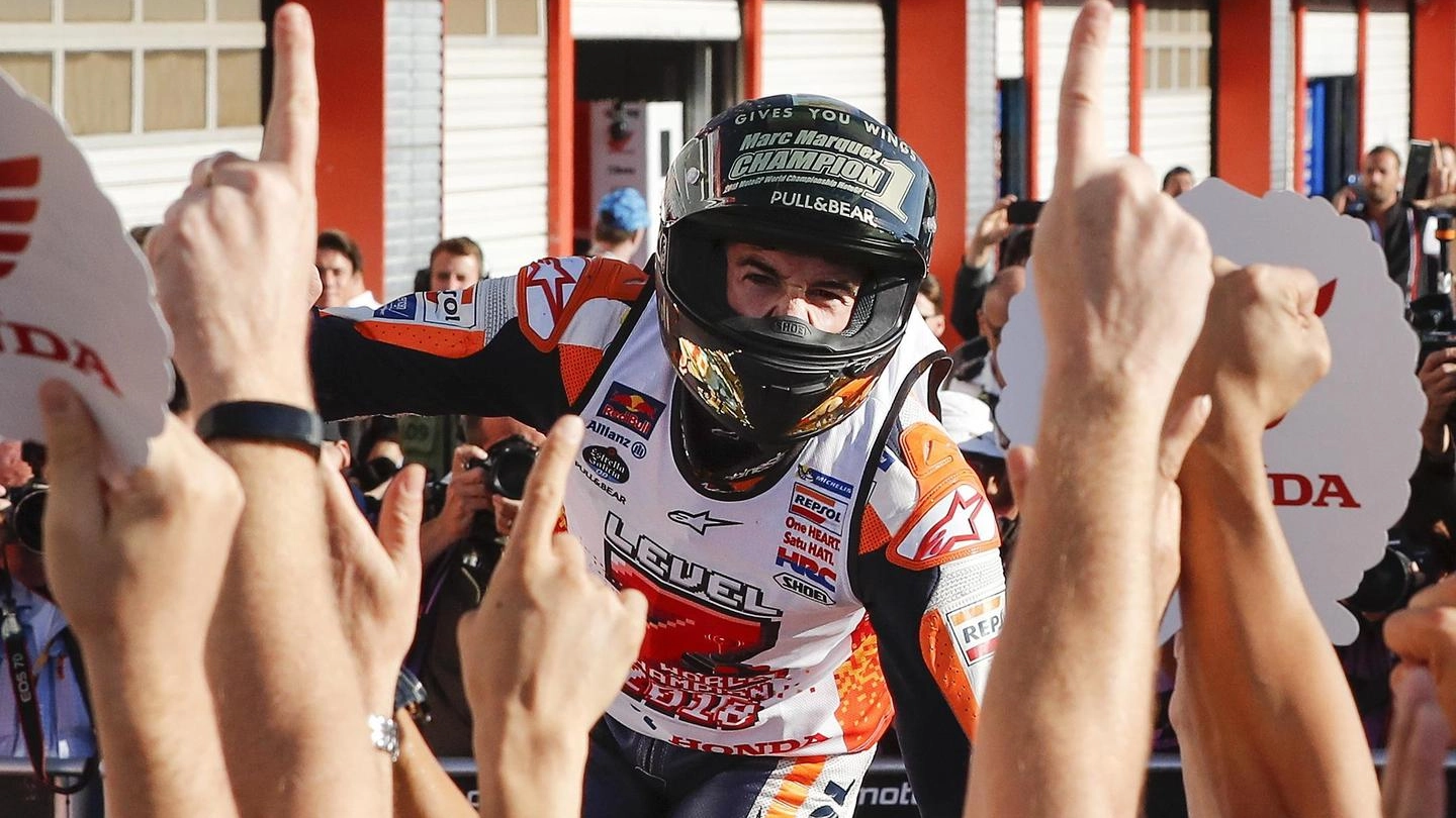 MotoGp Giappone 2018, Marquez campione del mondo (Ansa)