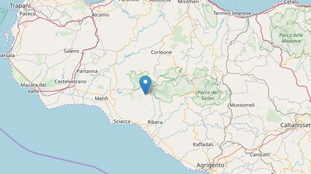 Terremoto in Sicilia il 5 agosto 2019, la mappa dell'Ingv