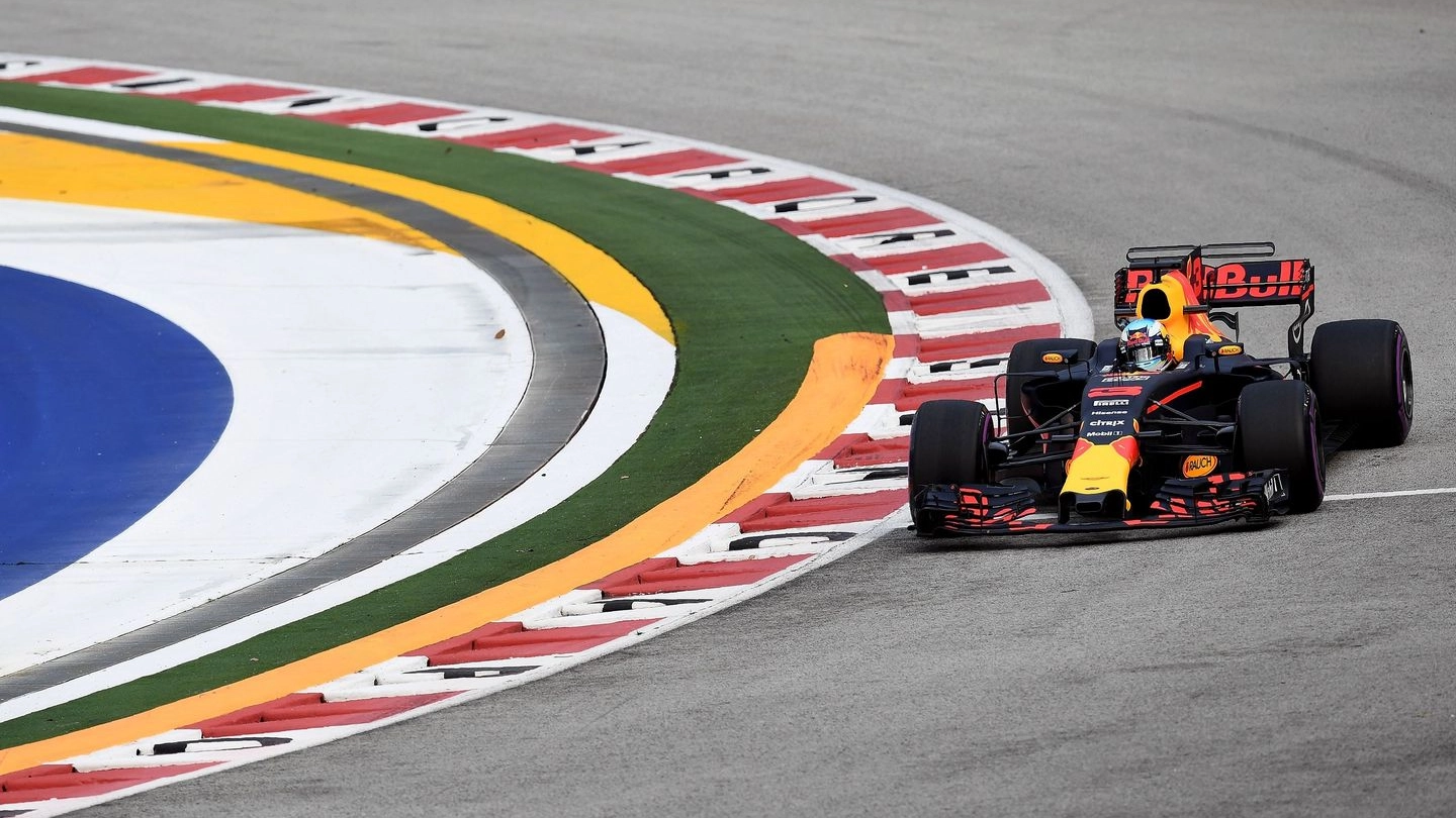 Formula 1 Gp Singapore, il pilota della Red Bull Daniel Ricciardo (Afp)