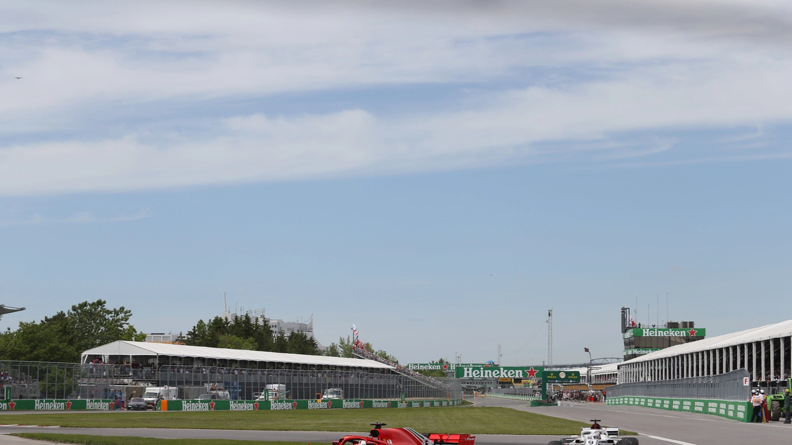 Sebastian Vettel nel Gp del Canada 2018
