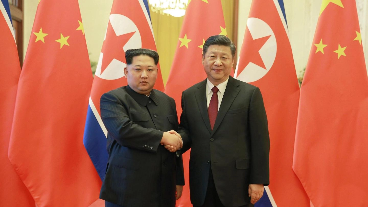Kim Jong-un e Xi Jinping (Ansa)