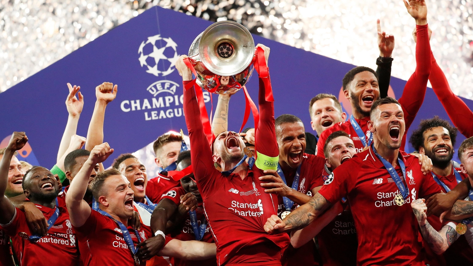 Il Liverpool campione d'Europa 2019