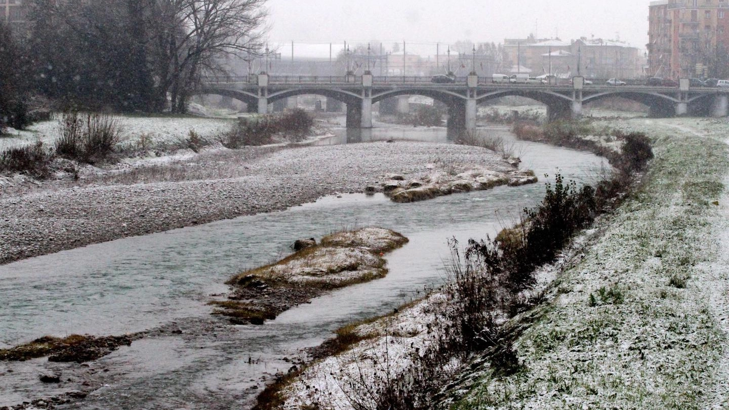 Meteo, la neve a Parma il 12 dicembre 2019 (Ansa)