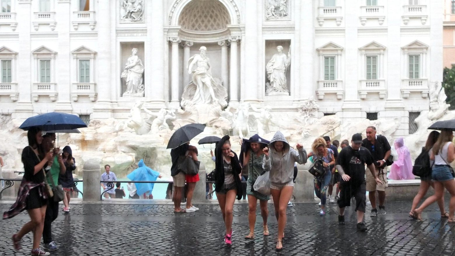 Previsioni meteo, pioggia a Roma (Ansa)