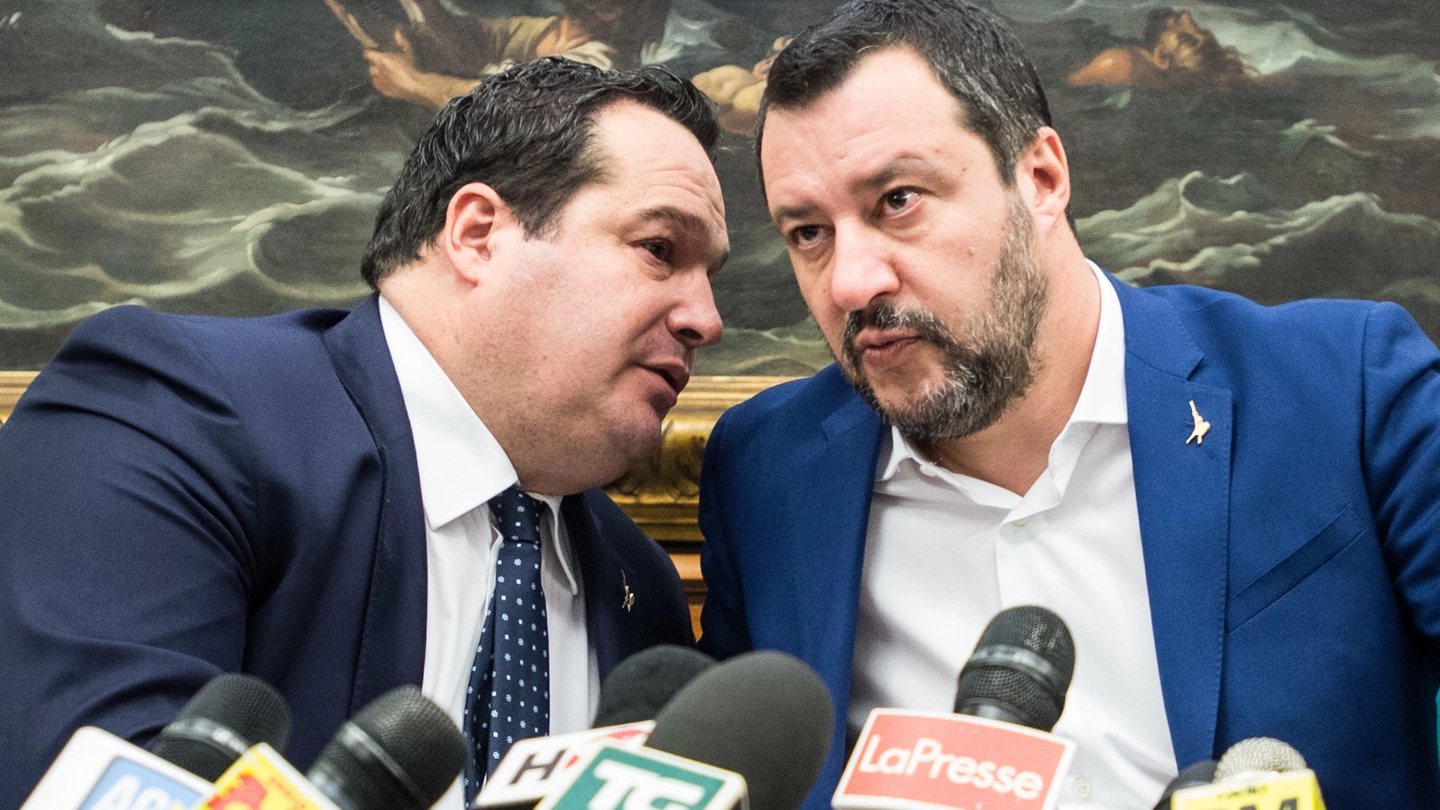 Claudio Durigon e Matteo Salvini (ImagoE)