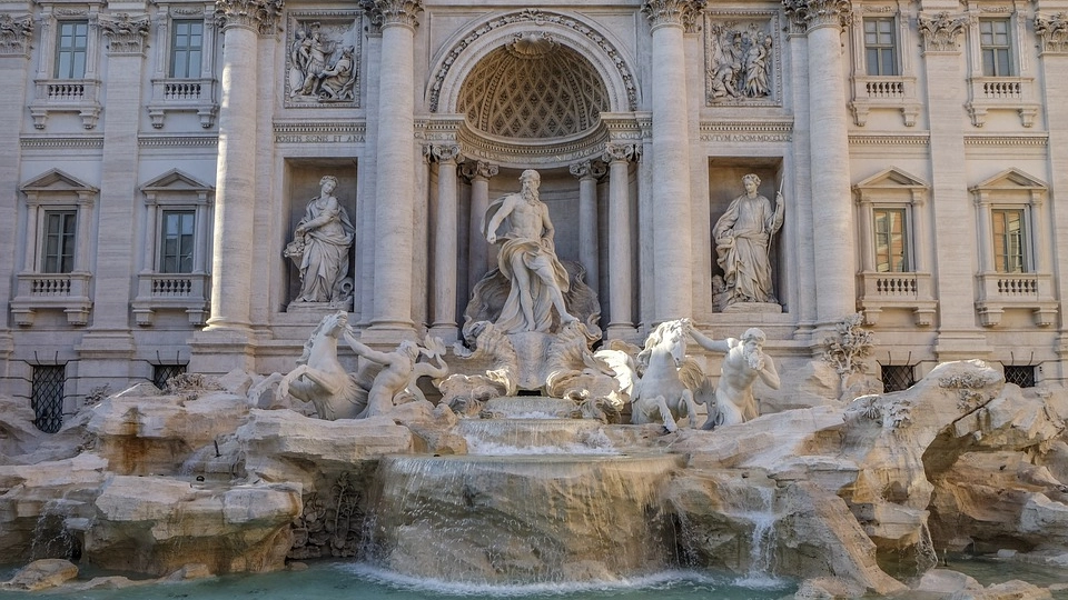 Fontana di Trevi a Roma 