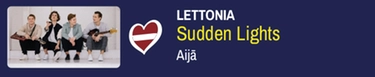 Eurovision, i Sudden Lights rappresentano la Lettonia