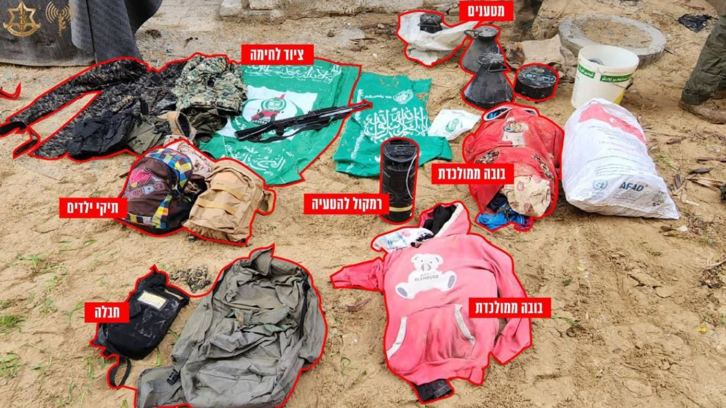 Le immagini diffuse dall'esercito israeliano sulle trappole esplosive trovate