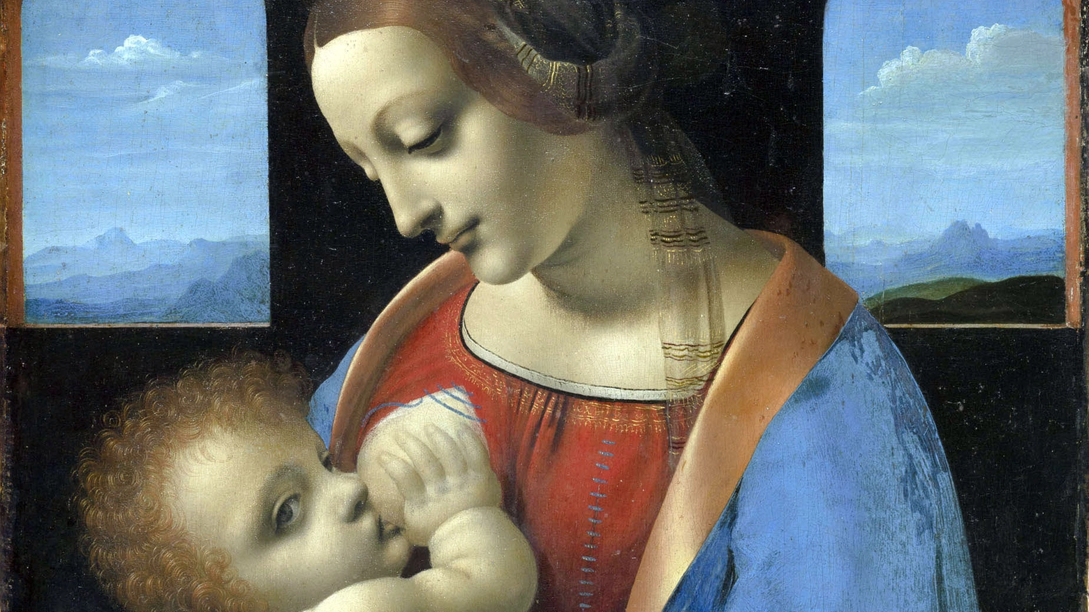 Madonna Litta (Leonardo da Vinci) Ansa)