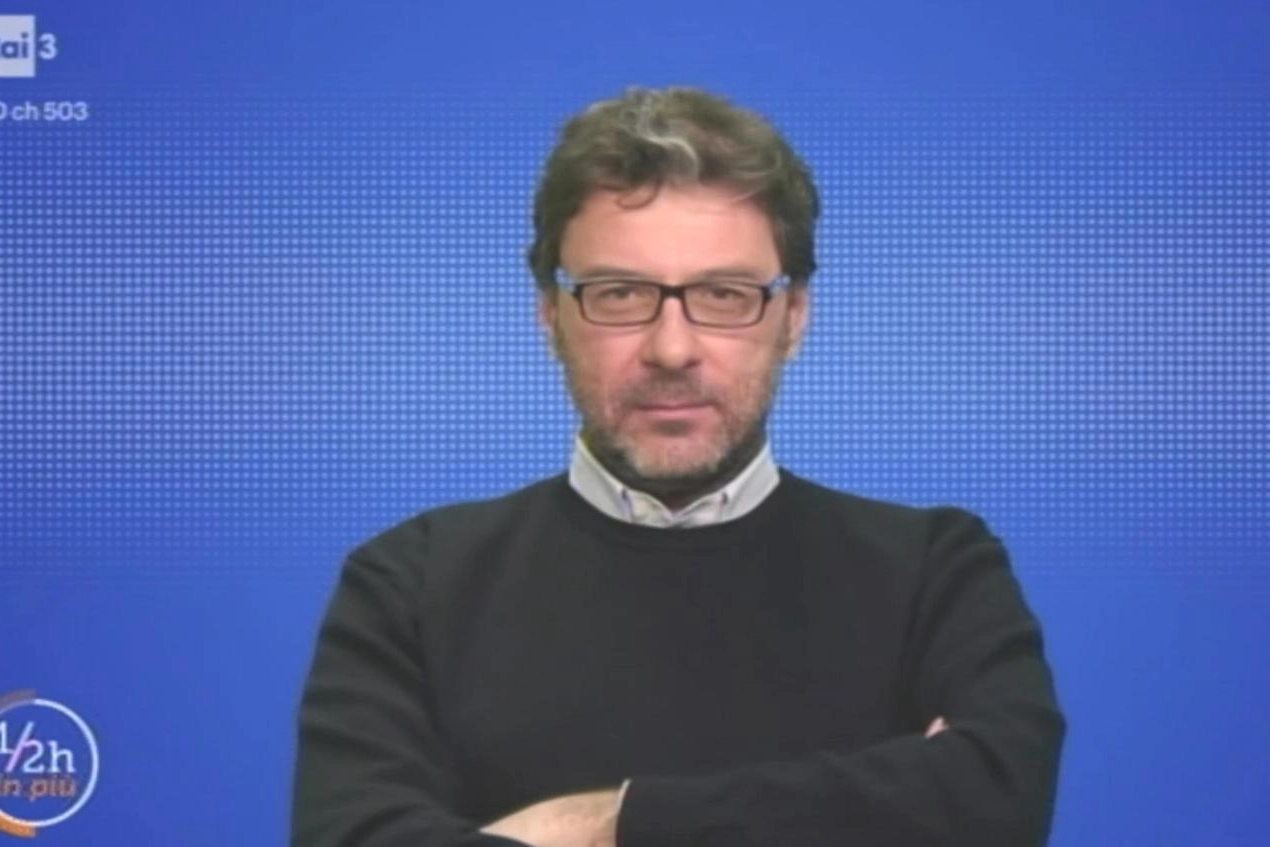Giancarlo Giorgetti sottosegretario alla Presidenza del Consiglio (Ansa RaiTre)