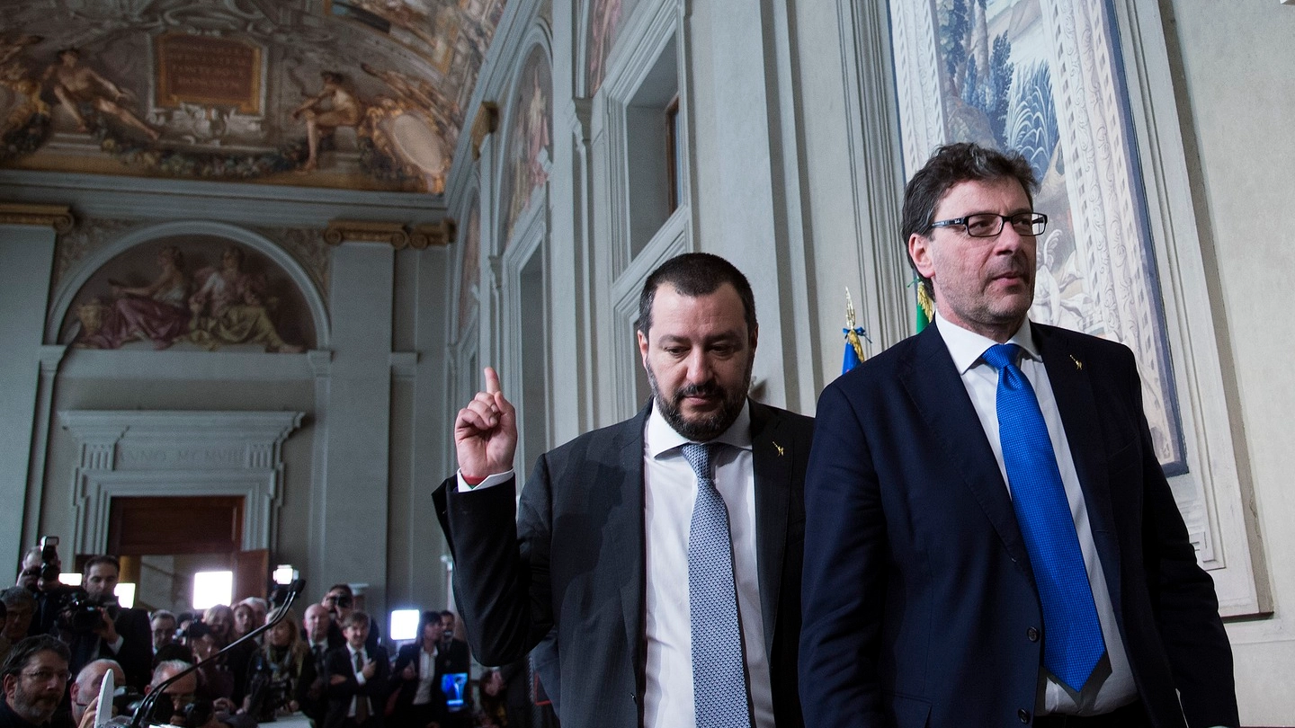 Matteo Salvini al termine delle consultazioni al Quirinale (Lapresse)
